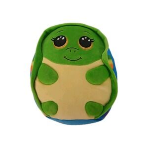 TY Beanie Squishies Plush -‎ SHRUGS Multicolored Turtle (10 inch) #Toy32